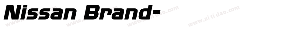 Nissan Brand字体转换